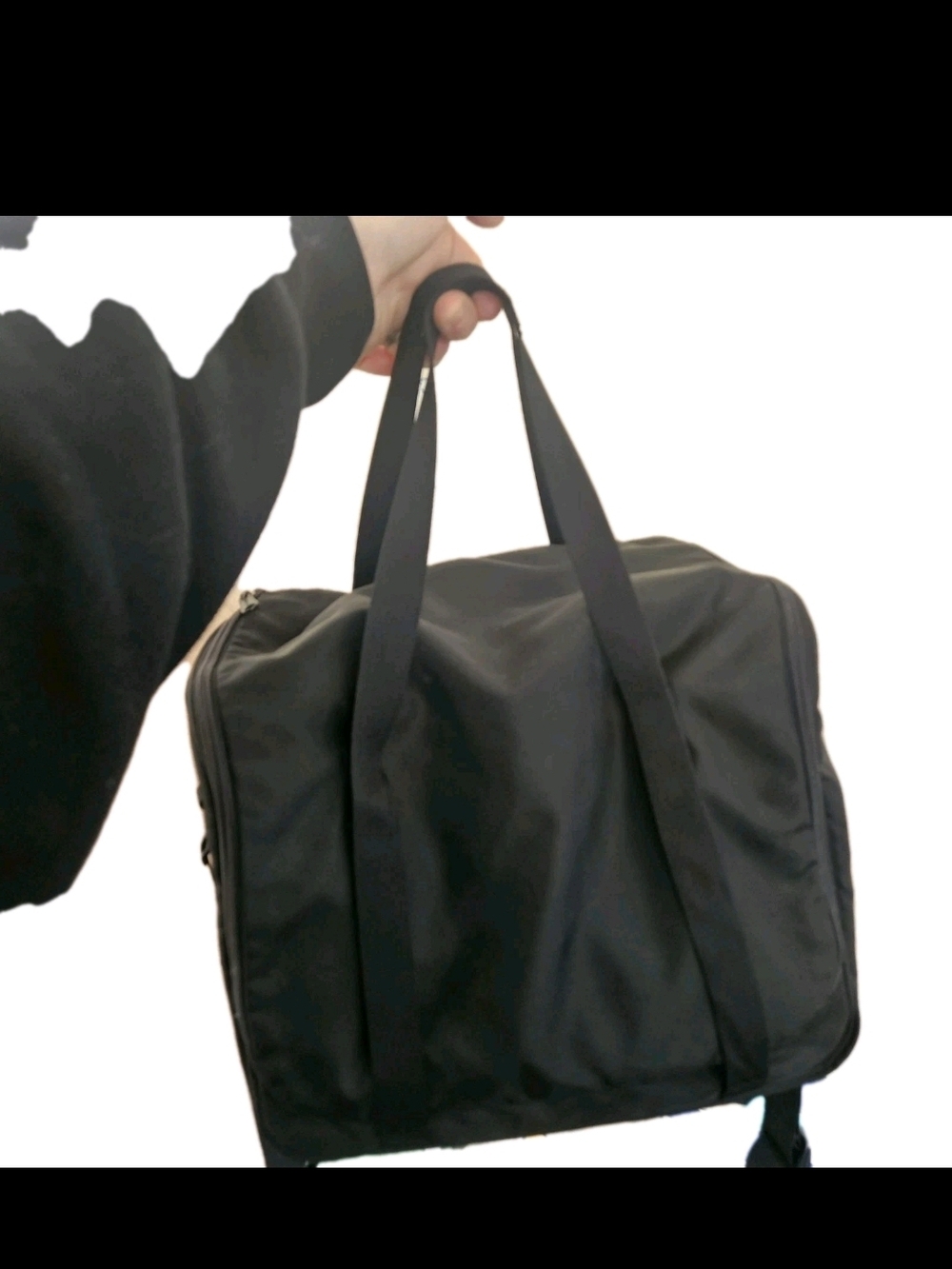 L.L.Bean Personal Organizer Toiletry Bag Traveler Edition Hanging Black Nylon